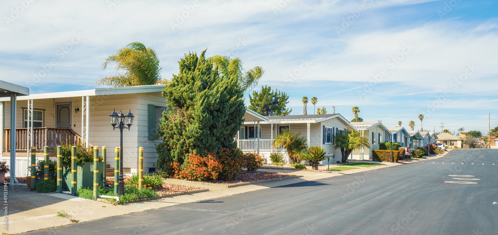 Manufactured Home Community in Oceano, California, street view